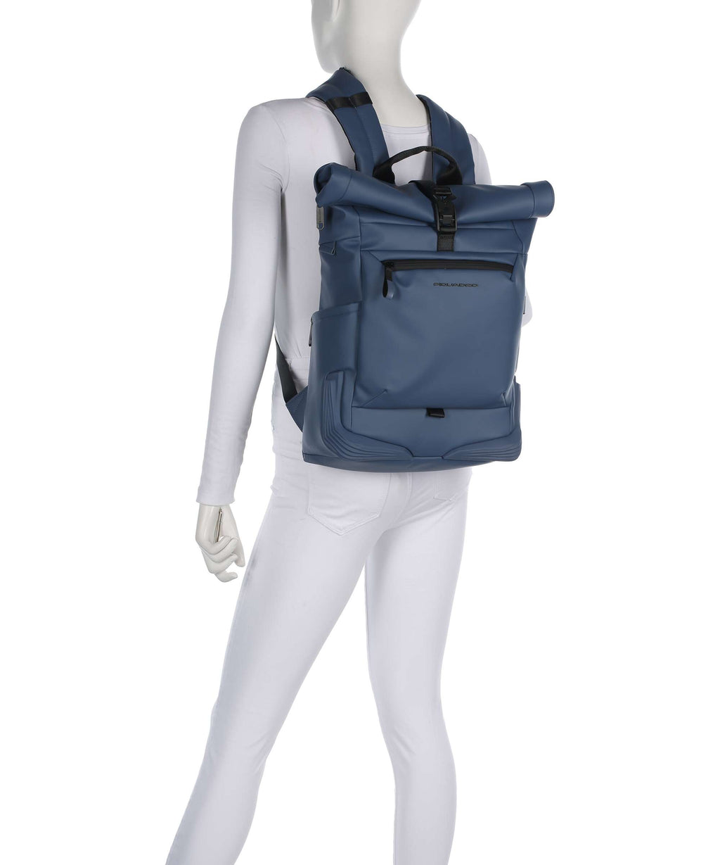 Piquadro Corner Special Rolltop backpack avio