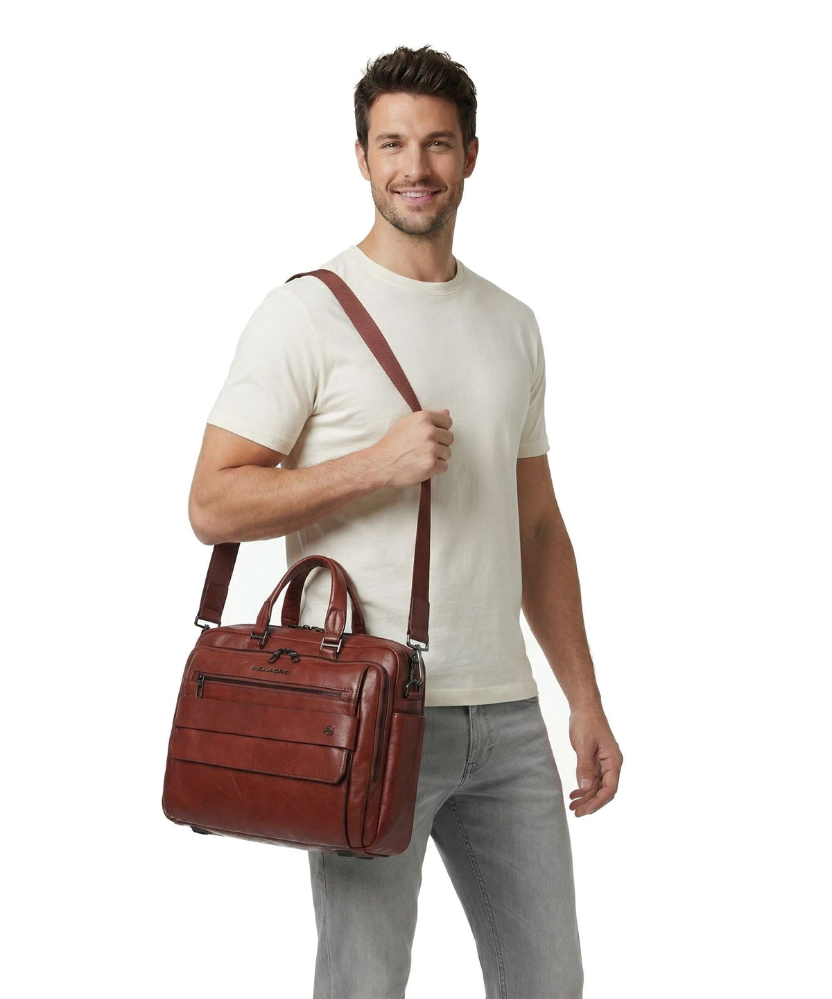 Piquadro Solm Briefcase cuoio