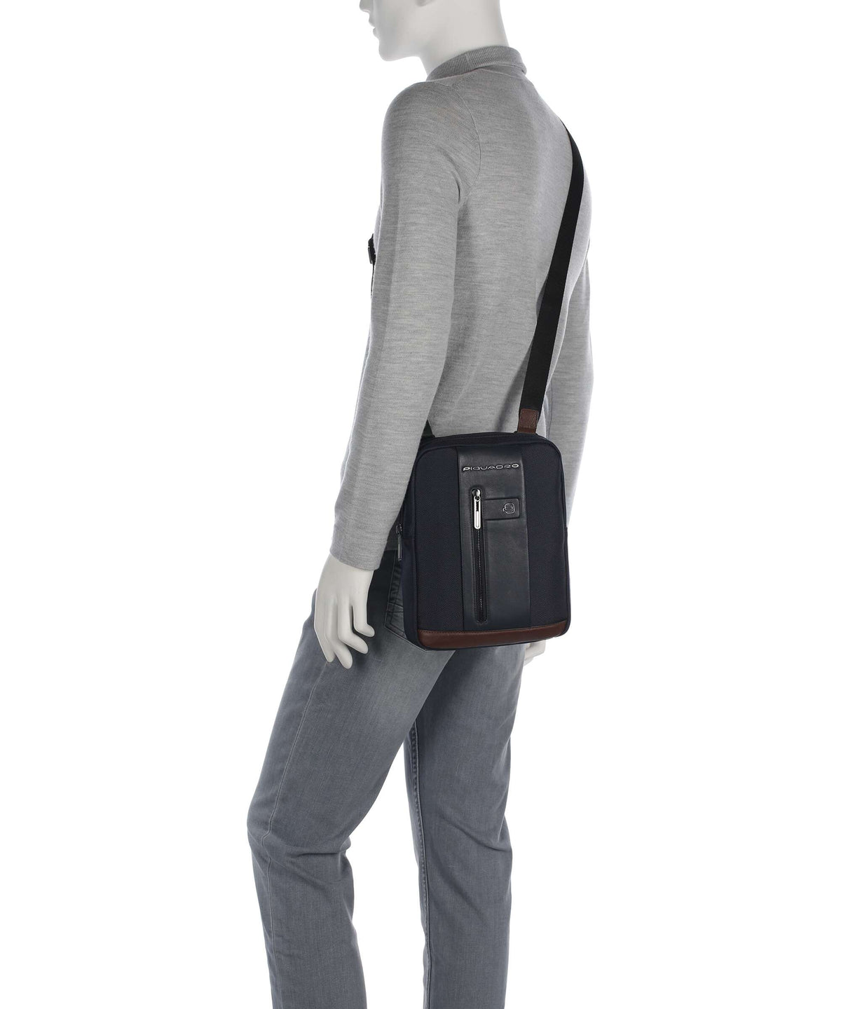 Piquadro Brief 2 Crossbody bag blue/cognac