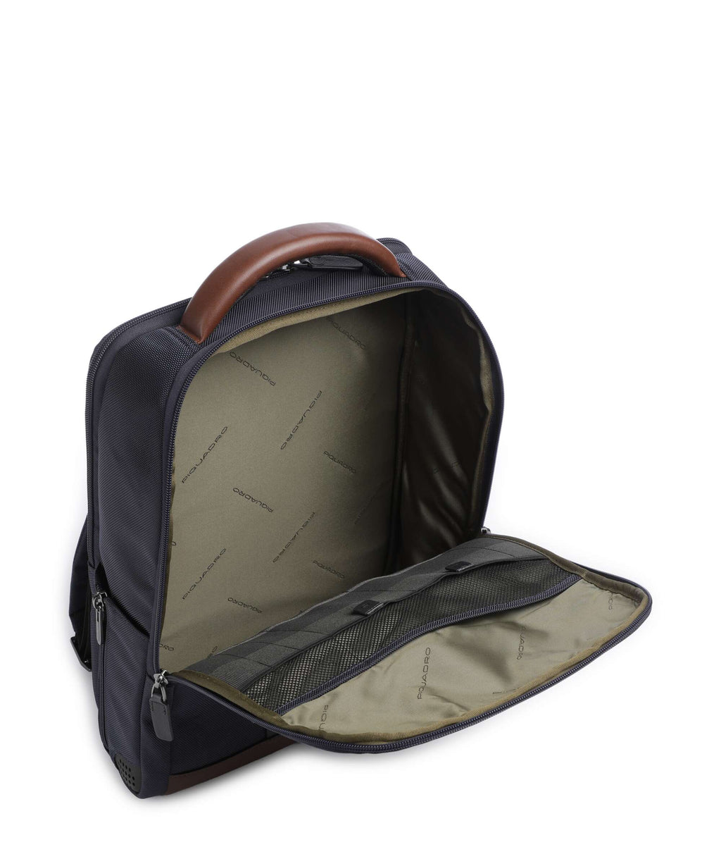 Piquadro Brief 2 Backpack blue/cognac