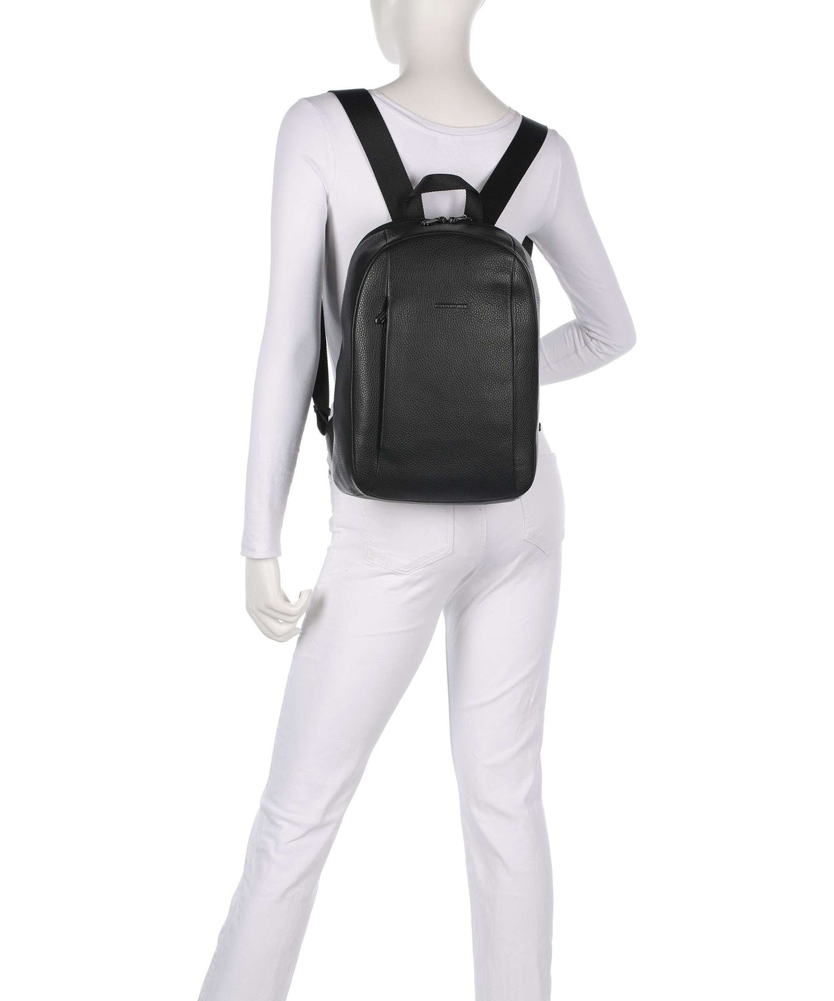 Mandarina Duck Mellow Leather Backpack nero