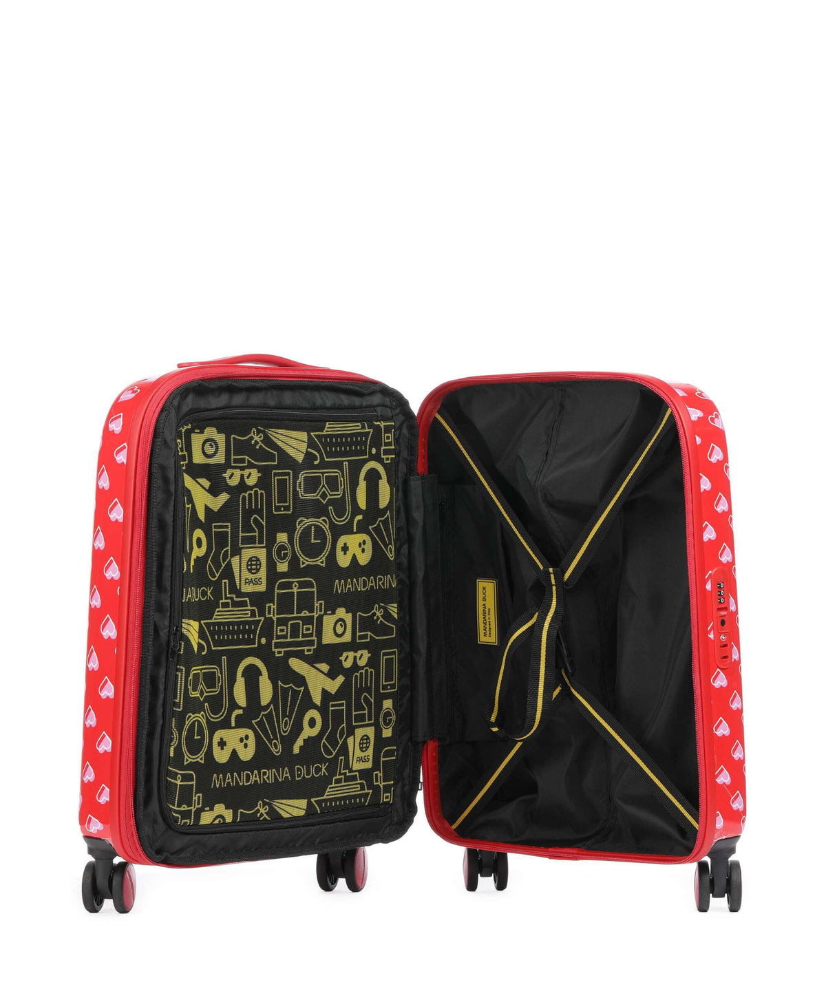 Mandarina Duck Logoduck+ Printed Spinner (4 wheels) gimme love