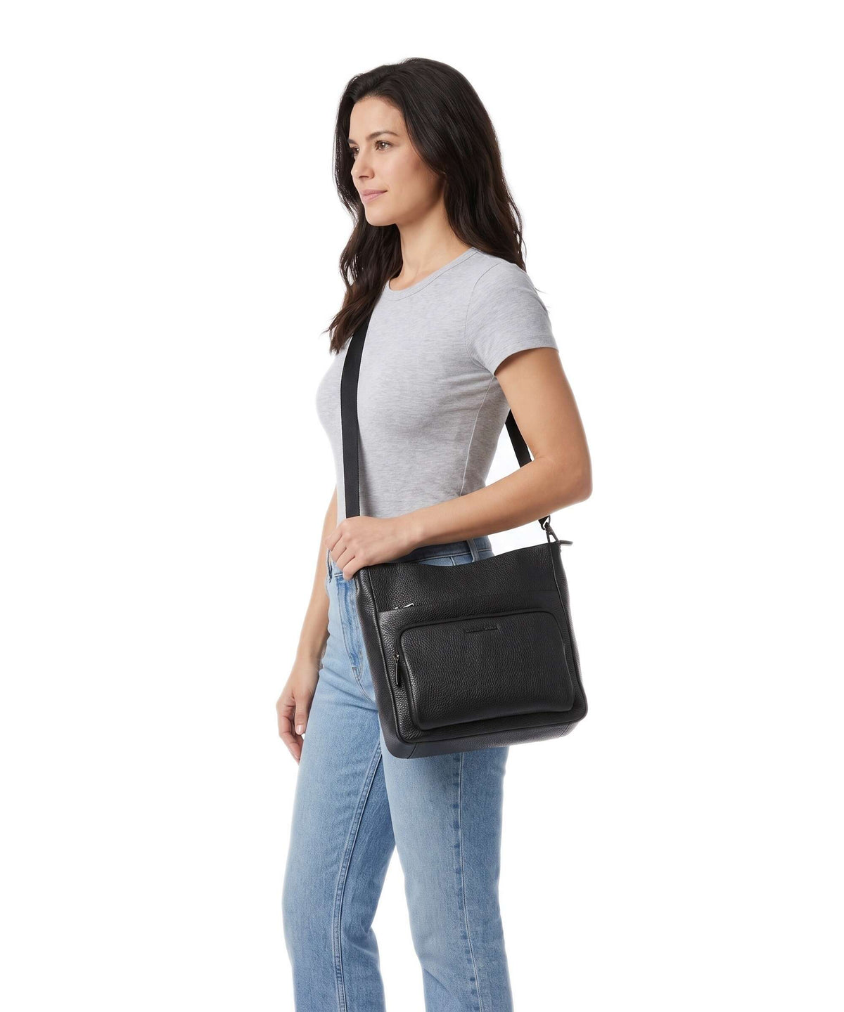 Mandarina Duck Mellow Leather Crossbody bag nero