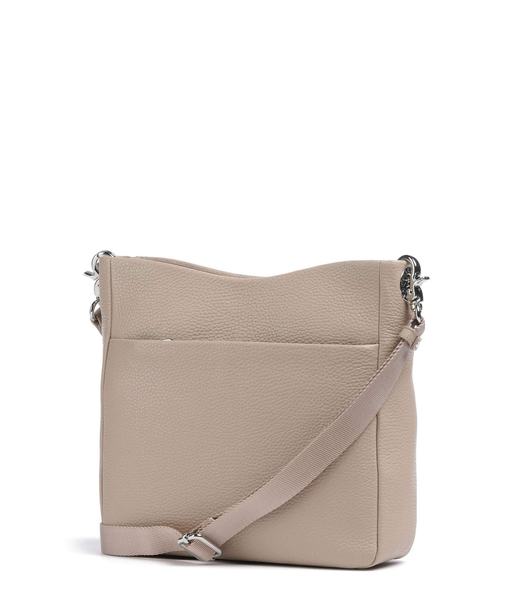 Mandarina Duck Mellow Leather Crossbody bag warm taupe