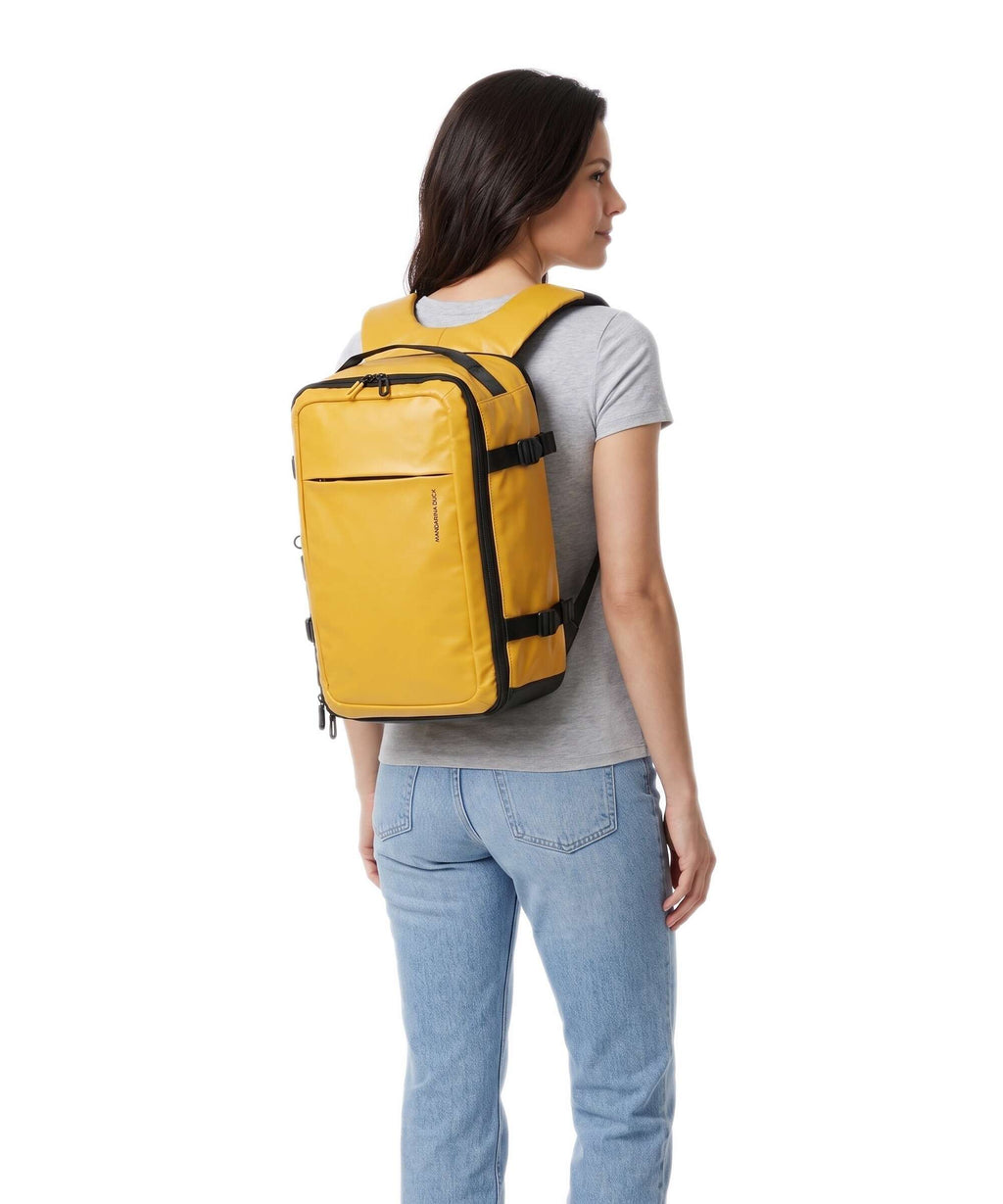 Mandarina Duck Eco Coated Backpack duck yellow