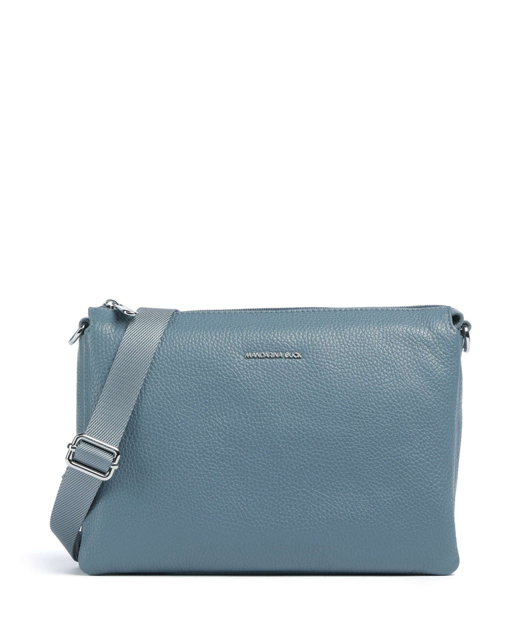 Mandarina Duck Mellow Leather Crossbody bag iron