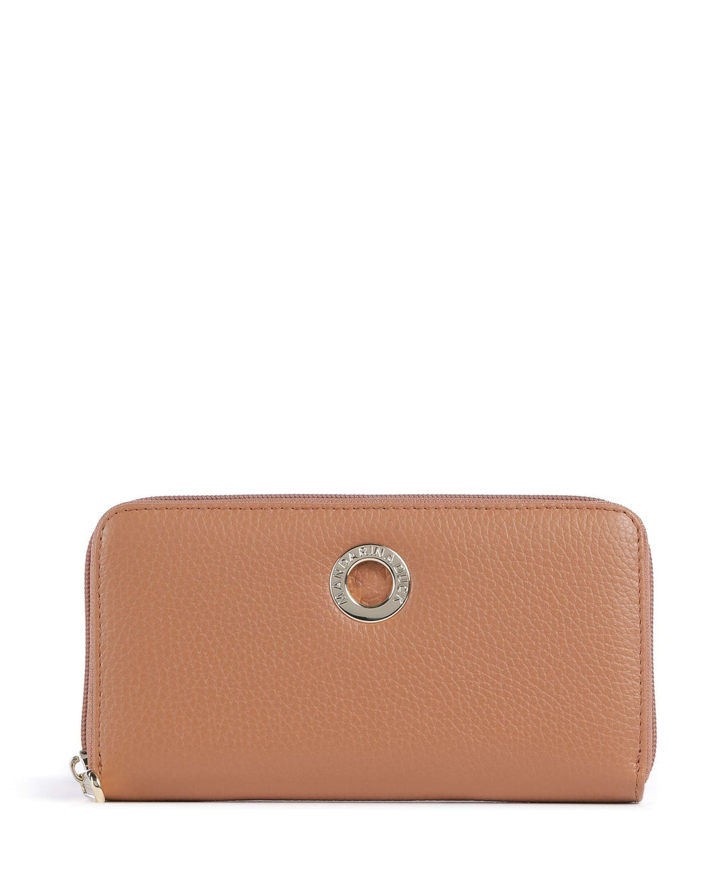 Mandarina Duck Mellow Leather Wallet pecan nut