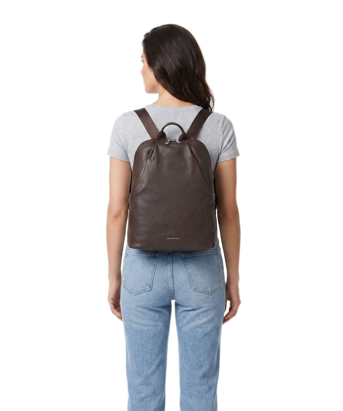Mandarina Duck Mellow Leather Backpack espresso