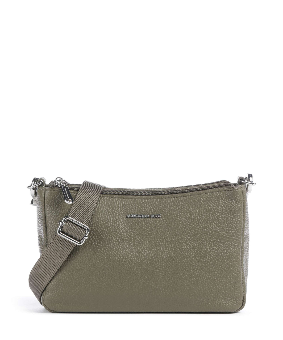 Mandarina Duck Mellow Leather Crossbody bag winter olive