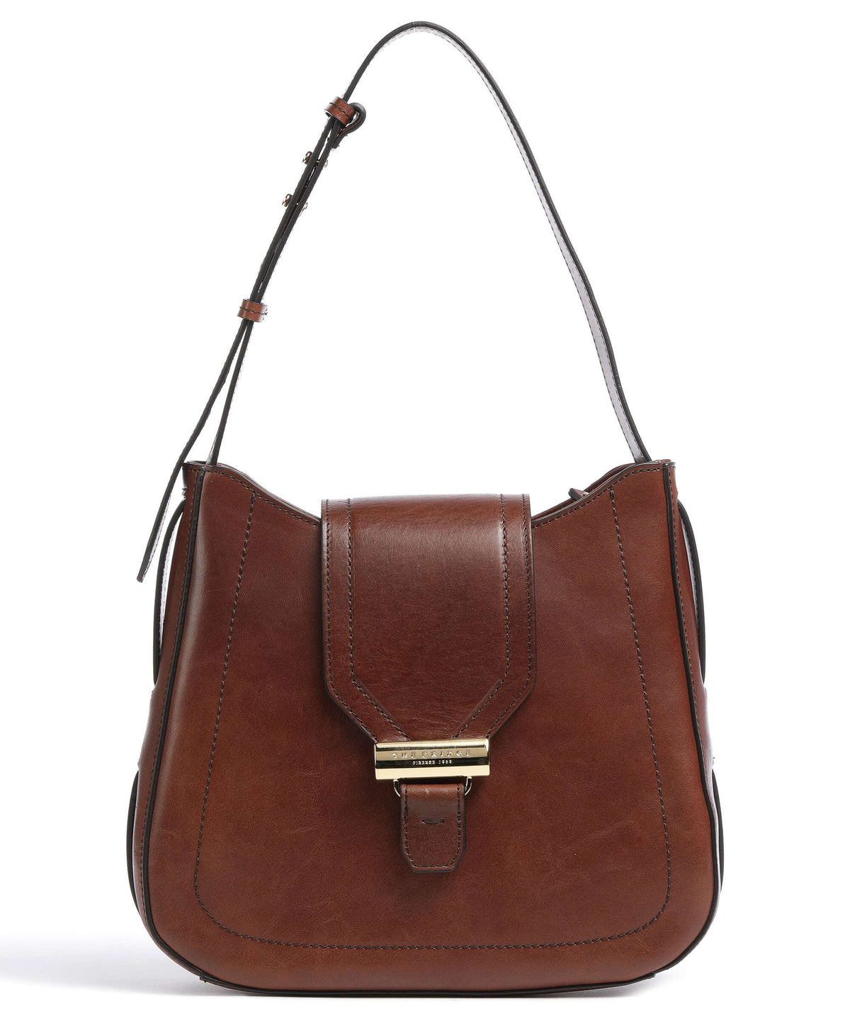 The Bridge Benedetta Shoulder bag marrone/oro