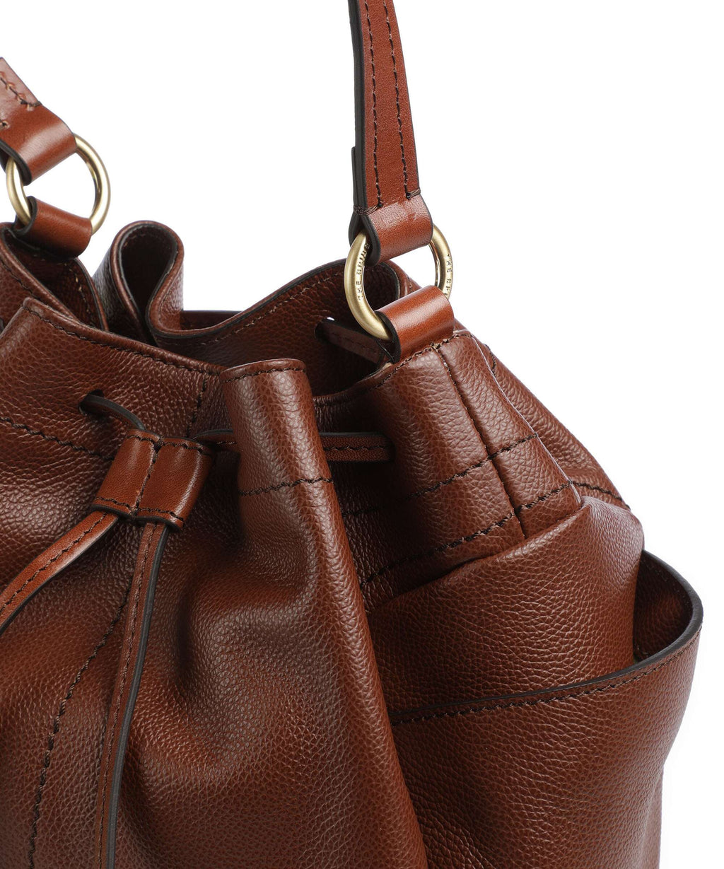 The Bridge Letizia Soft Bucket bag marrone
