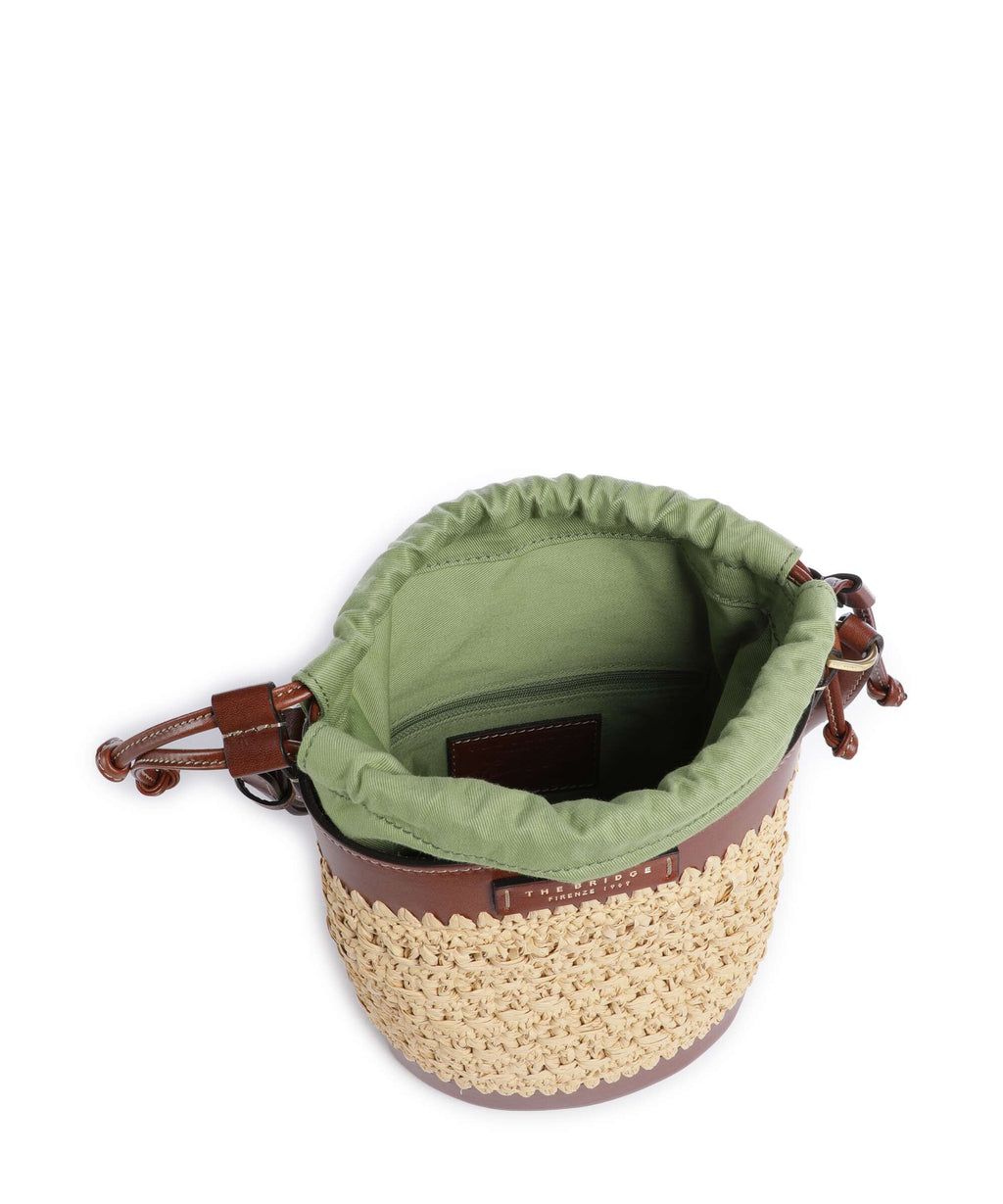 The Bridge Luna Bucket bag marrone