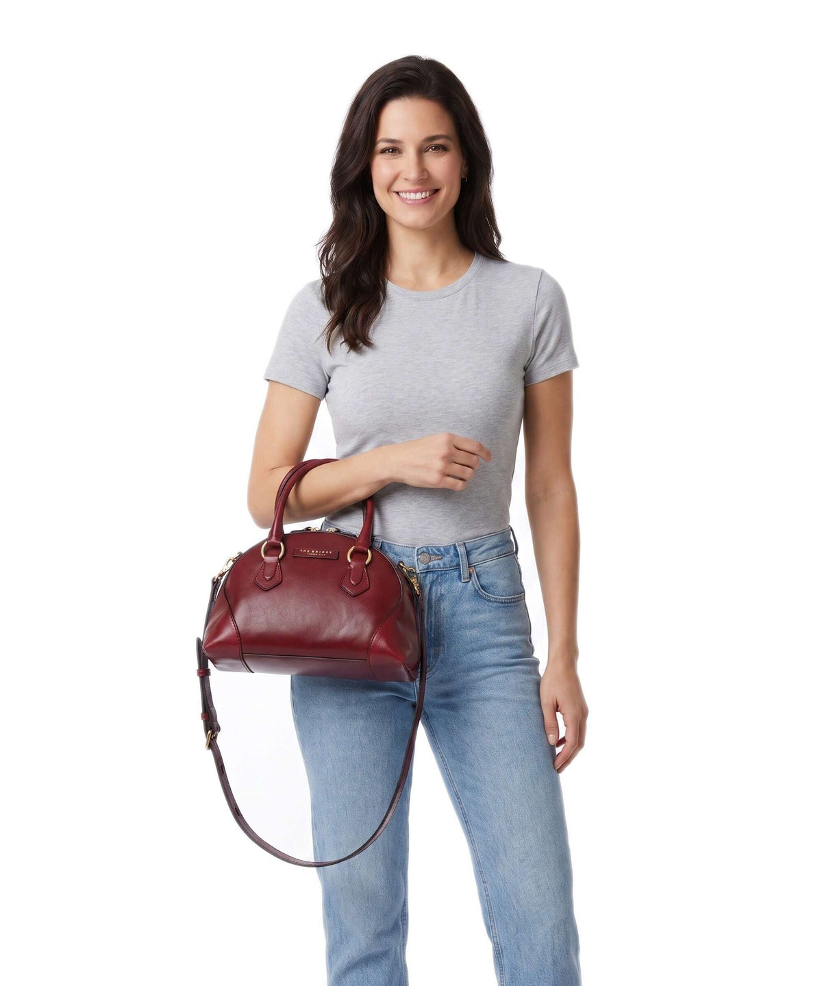 The Bridge Magda Handbag barolo