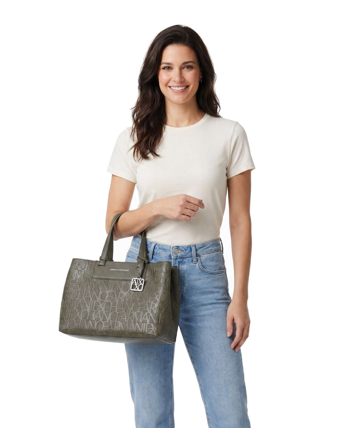 Armani Exchange Liz M Handbag savanna
