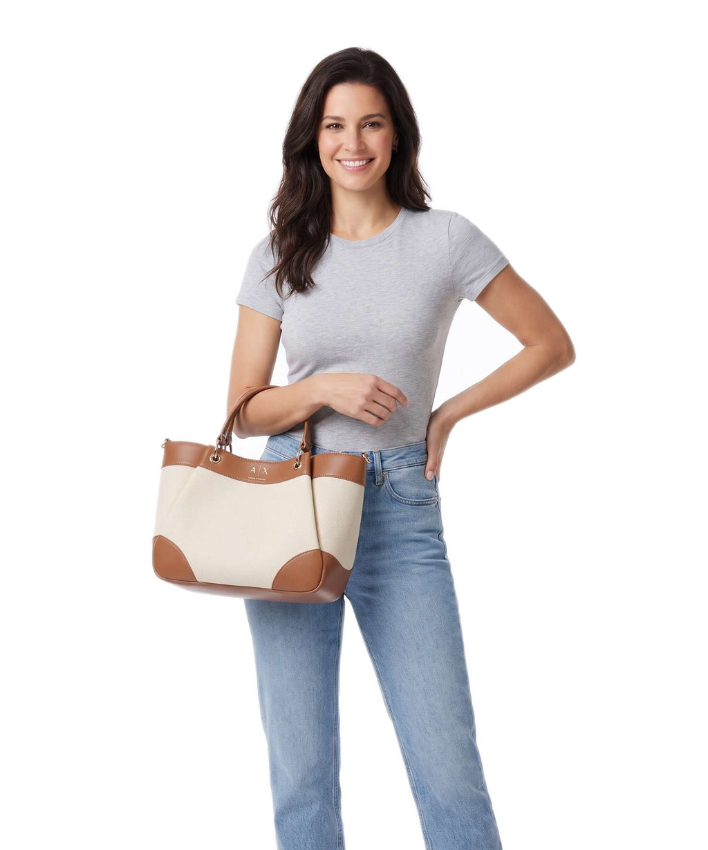 Armani Exchange Wave M Handbag natural/saline clay