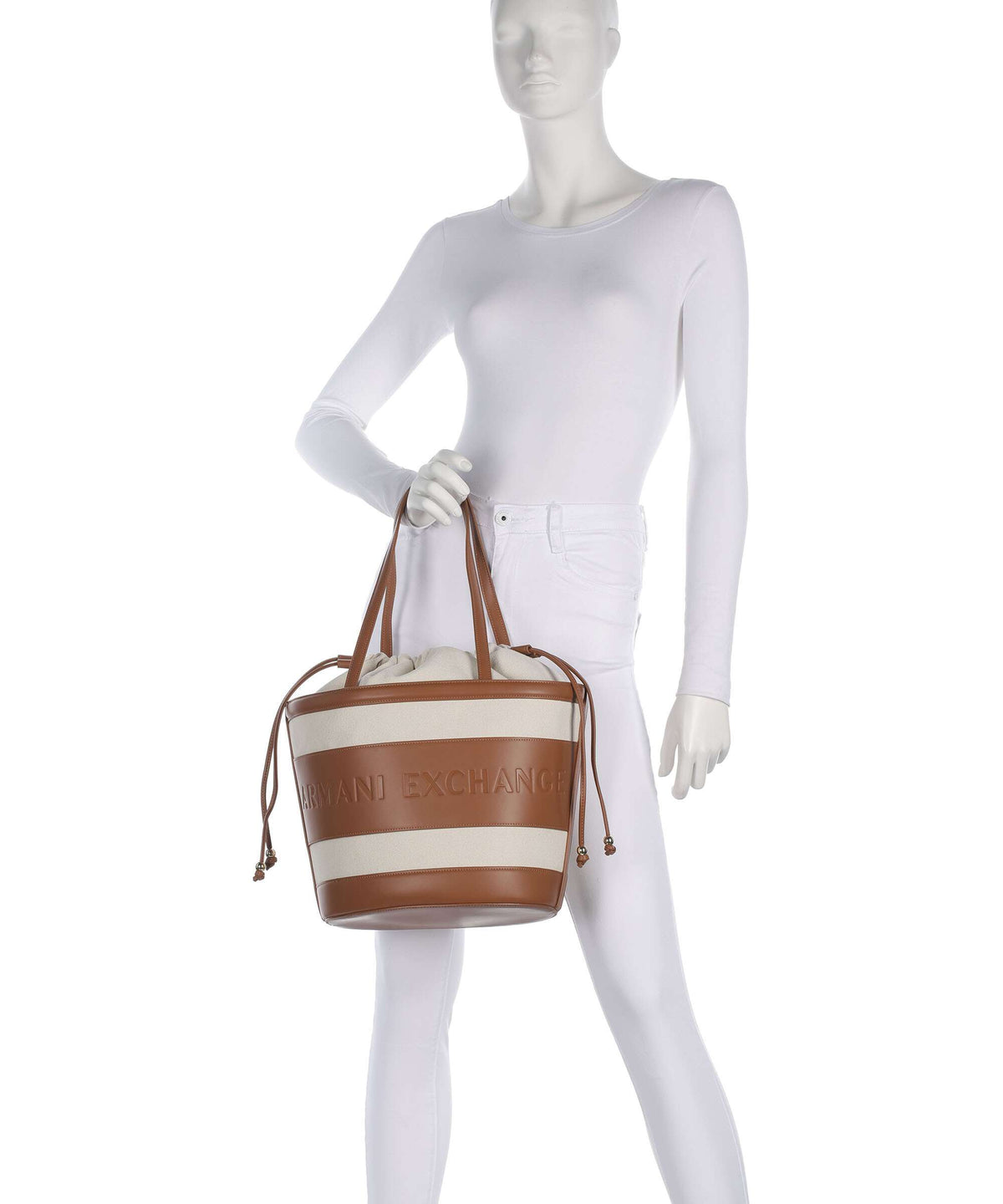 Armani Exchange Marisol Bucket bag natural/saline clay