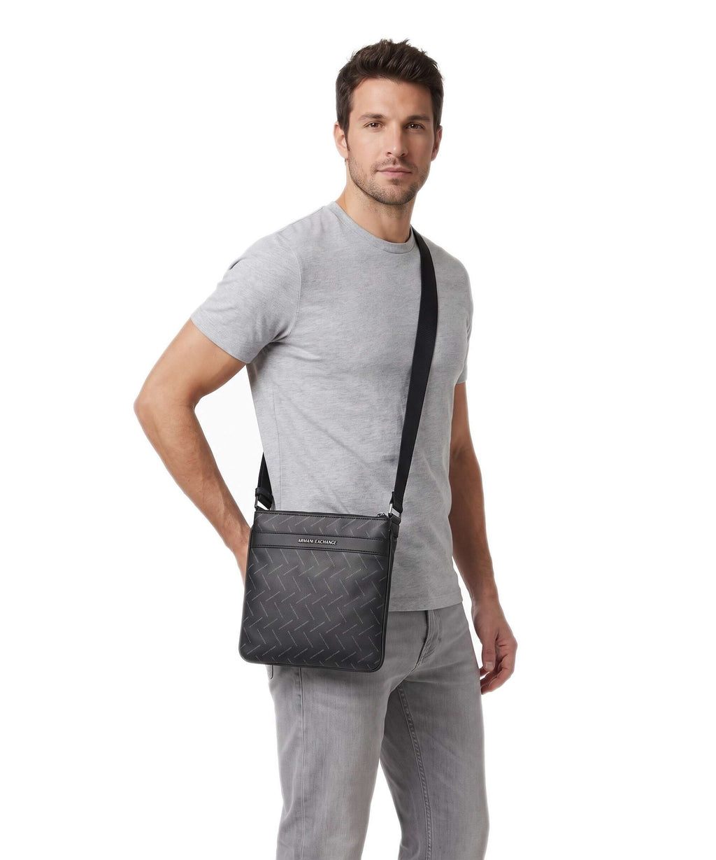 Armani Exchange Ginevra Printed Crossbody bag black/chiseled stone