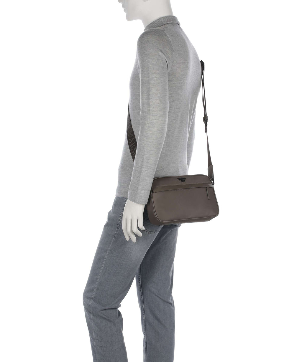 Emporio Armani Nylon Crossbody bag major brown