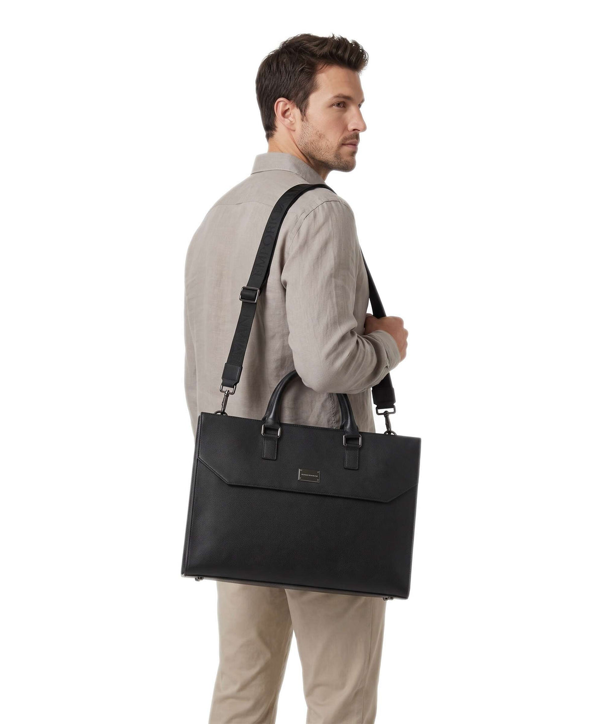 Emporio Armani Milano Briefcase black beauty
