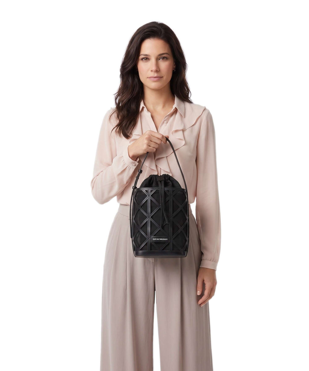 Emporio Armani Deva M Bucket bag nero