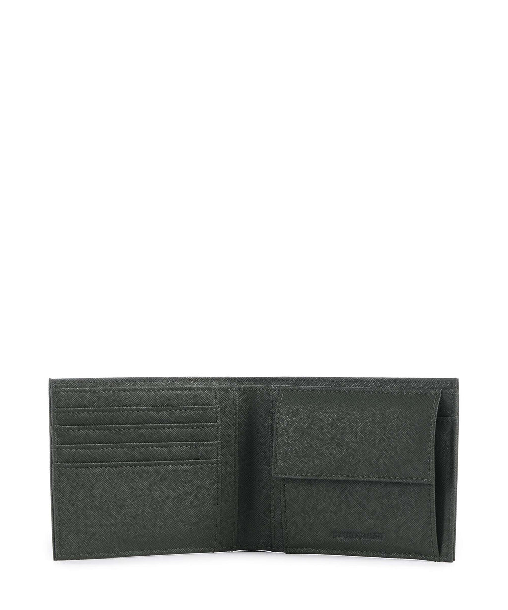 Emporio Armani Saffiano Animation Wallet deep forest