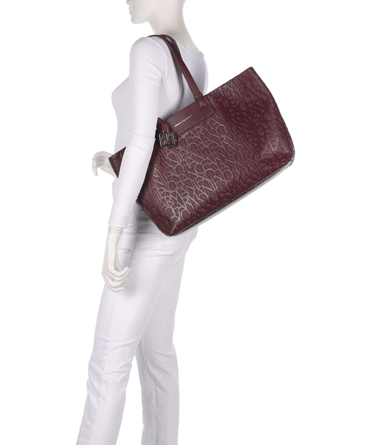 Armani Exchange Liz Monogram L Tote bag groove