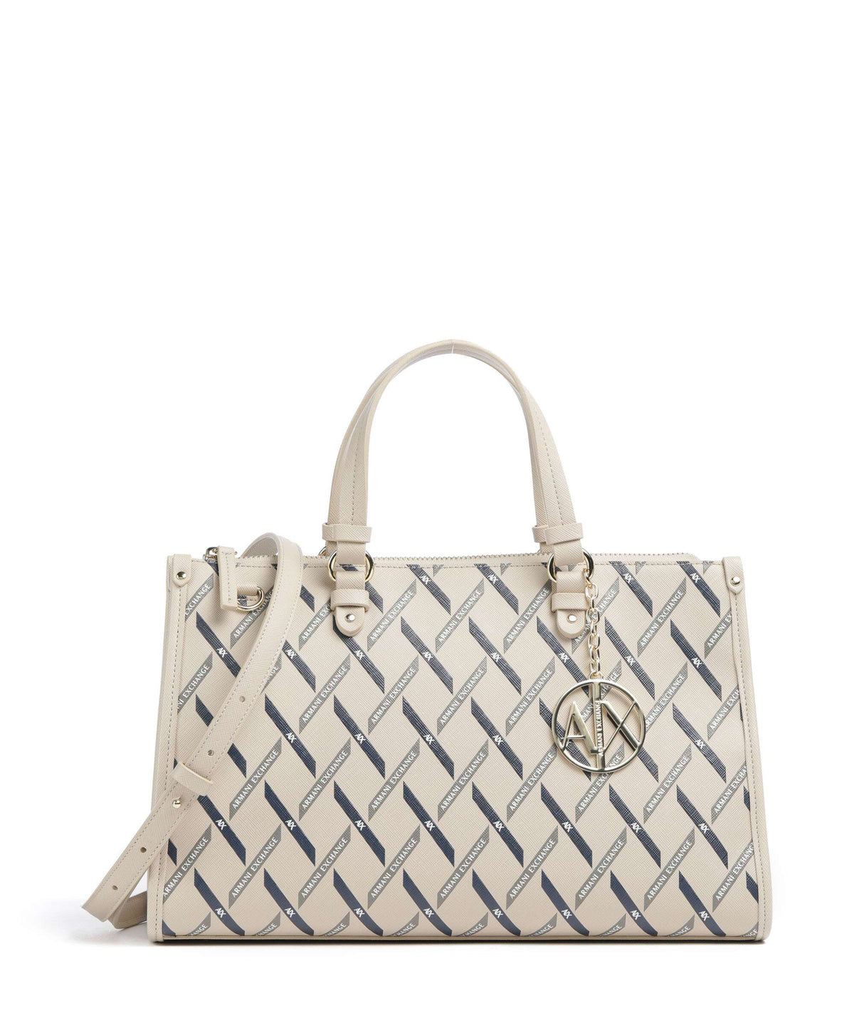 Armani Exchange Gynger Logo M Handbag sound sand