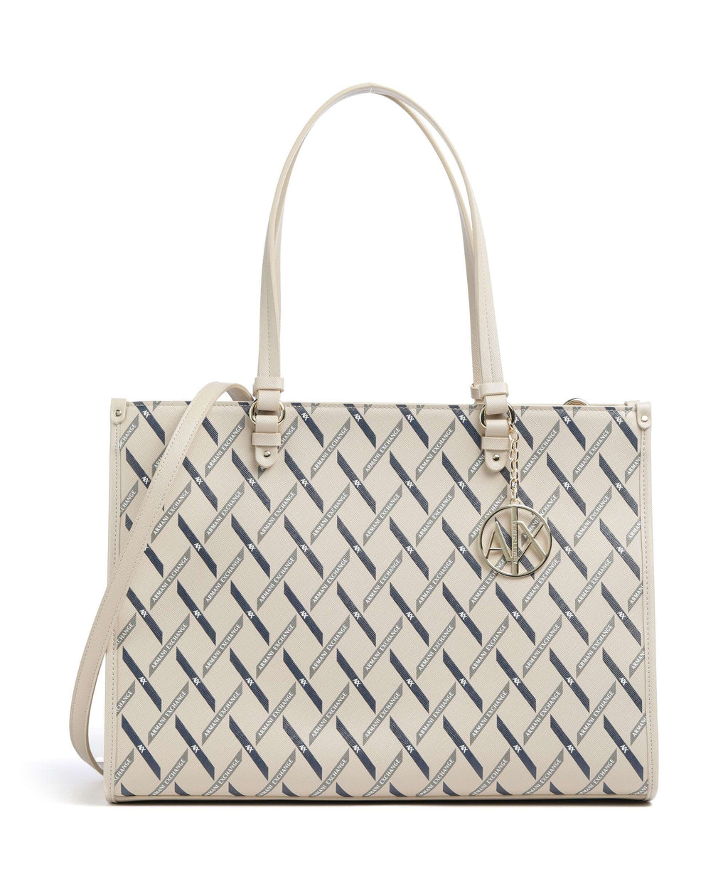 Armani Exchange Gynger Logo Tote bag sound sand