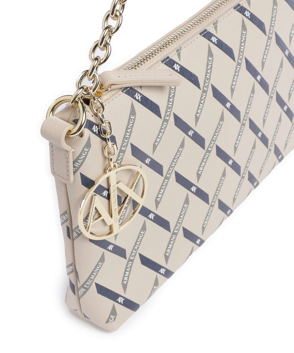 Armani Exchange Gynger Logo Shoulder bag sound sand