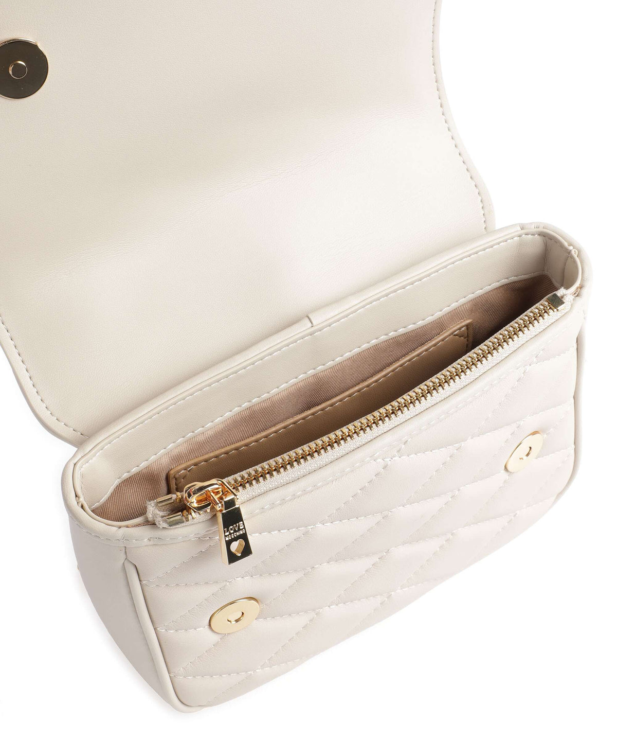 Love Moschino Romantic Crossbody bag avorio