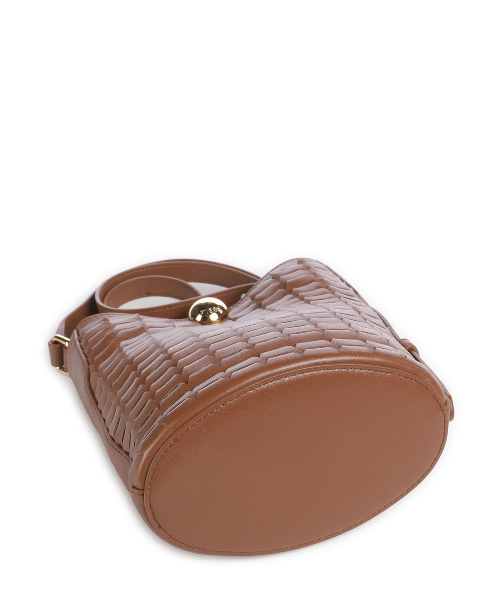 Furla Sfera Soft Mini Bucket bag cognac