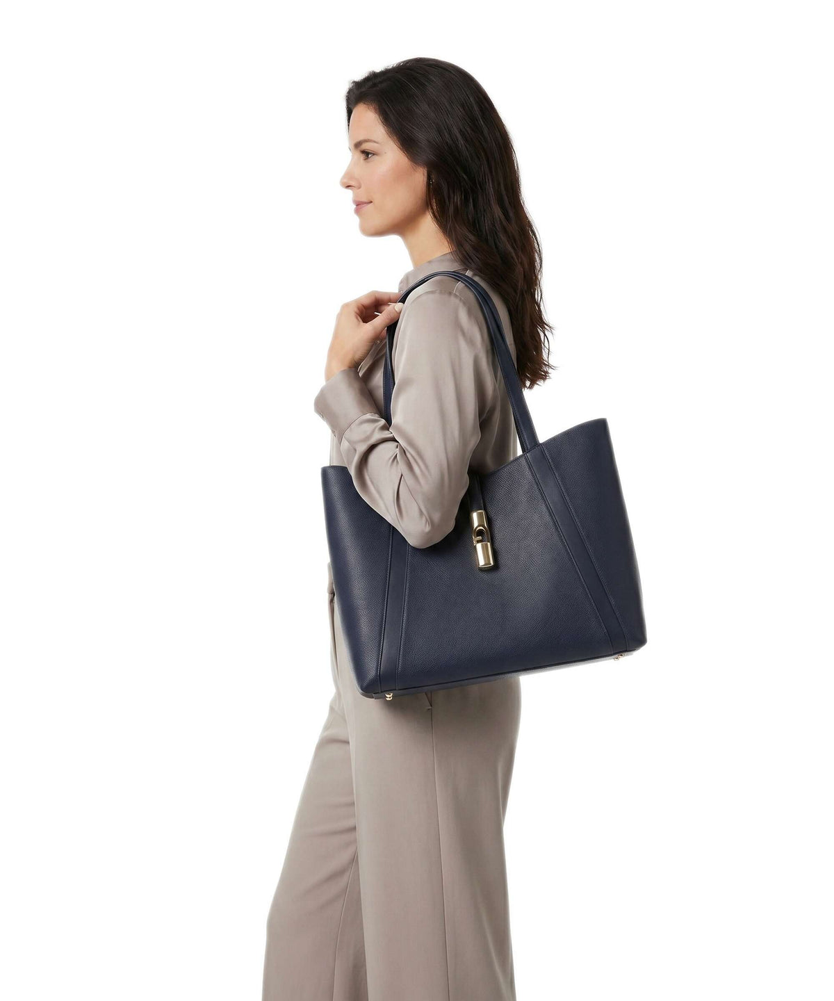 Furla Goccia L Tote bag blu reale