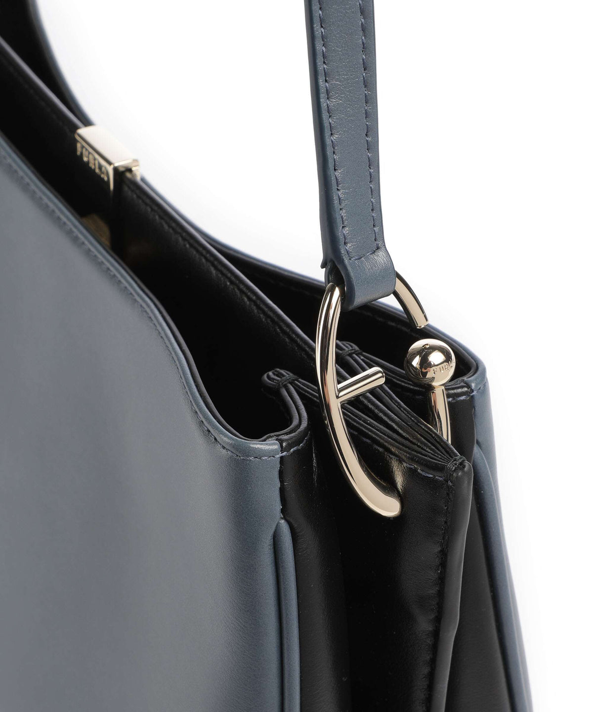 Furla Agata M Crossbody bag grigio blu/nero