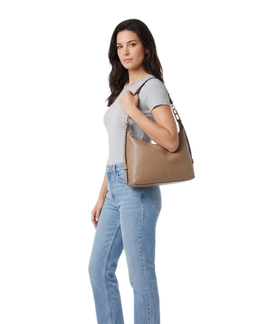 Furla Tonie M Hobo bag toffee
