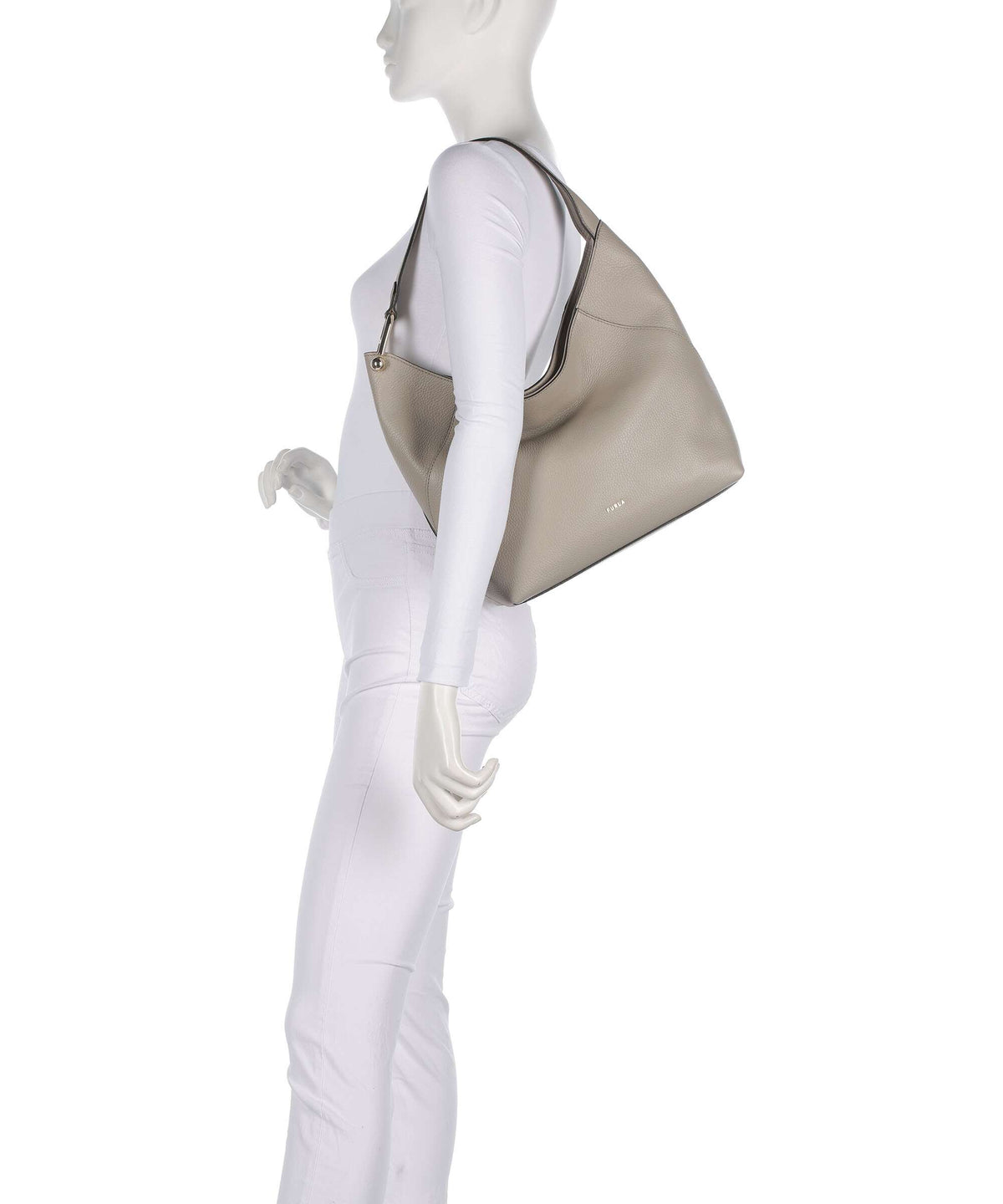 Furla Lara M Hobo bag linen