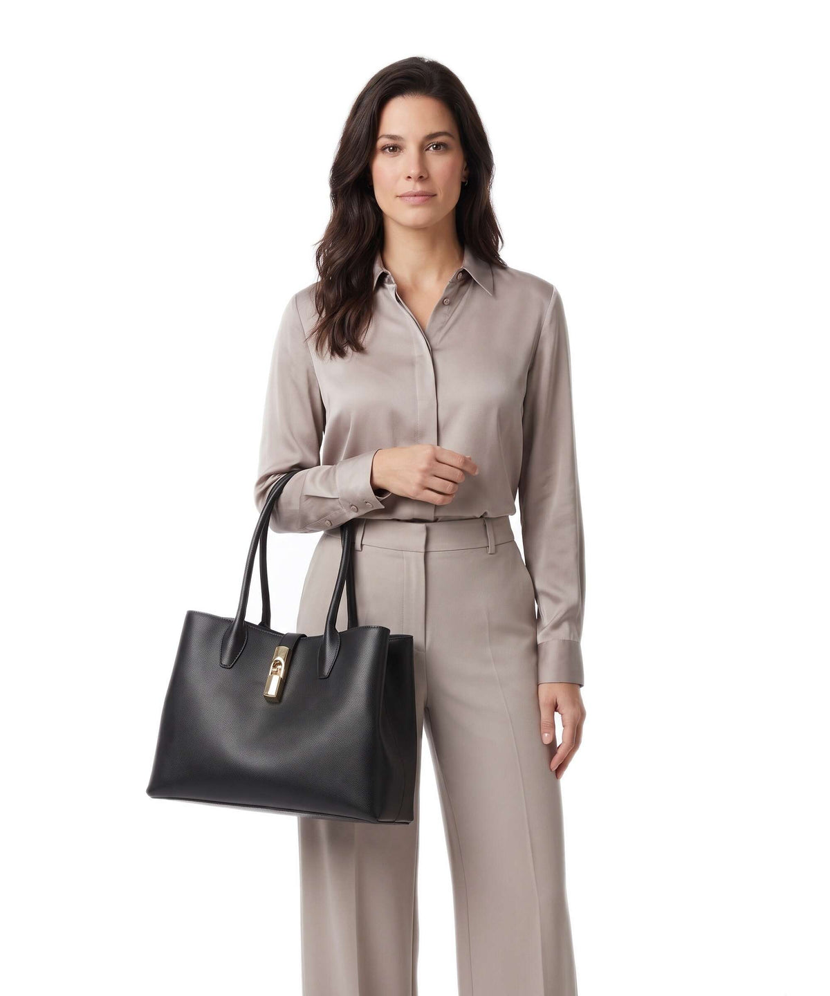 Furla Goccia M Tote bag nero