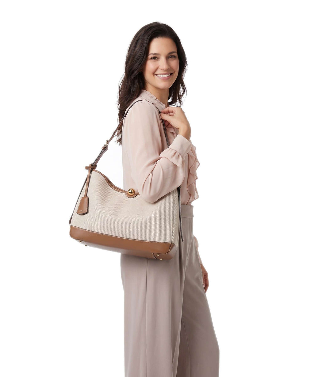Furla Sfera Soft L Hobo bag toni cognac