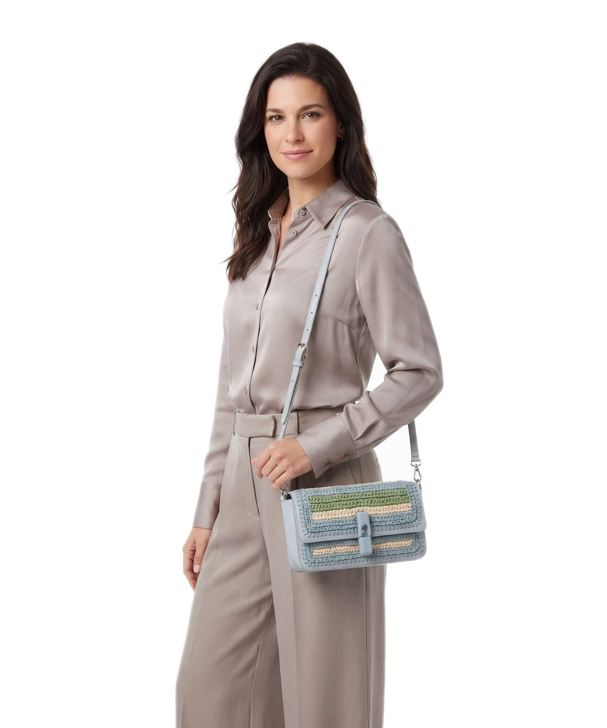 Furla Iride S Crossbody bag toni carta da zucchero