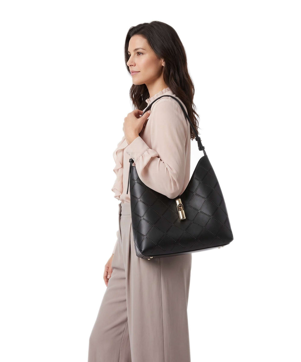 Furla Goccia M Hobo bag nero