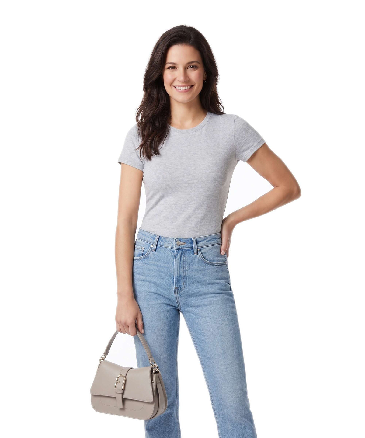 Furla Flow Mini Handbag linen