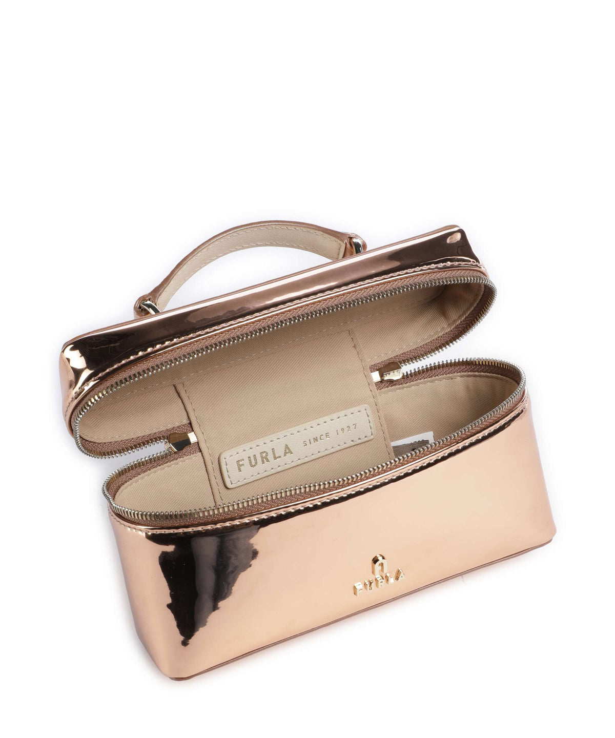 Furla Camelia Micro Crossbody bag rose gold