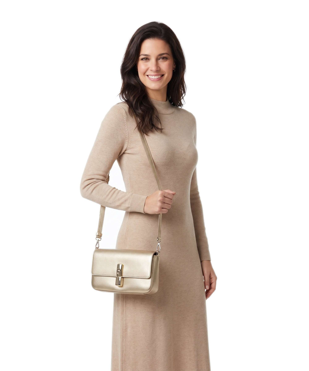 Furla Iride S Crossbody bag color gold