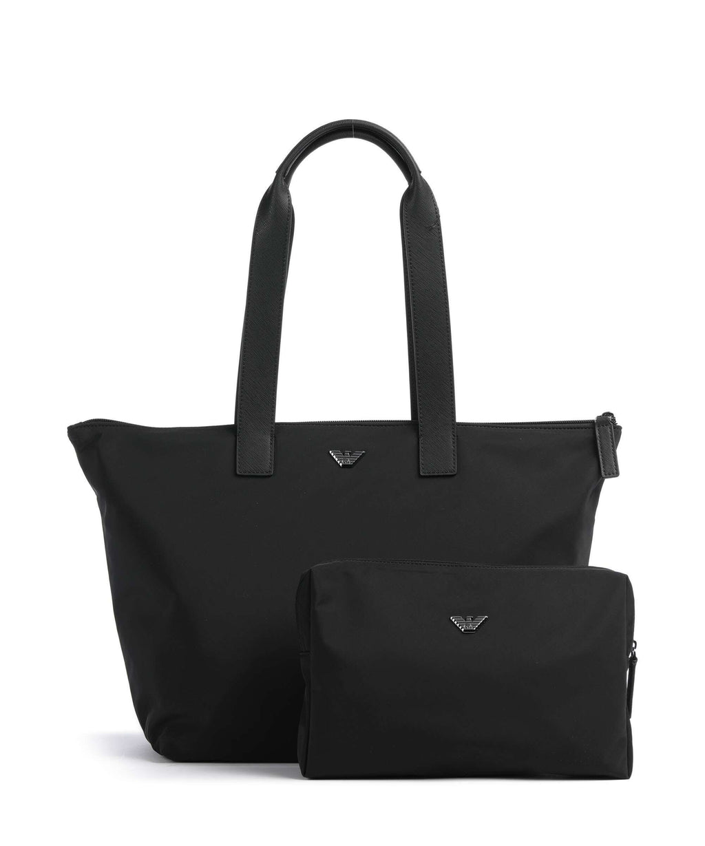 Emporio Armani Nylon Tote bag black beauty