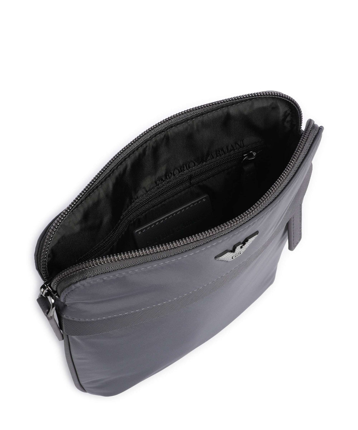 Emporio Armani Nylon Recycled Crossbody bag blackened pearl