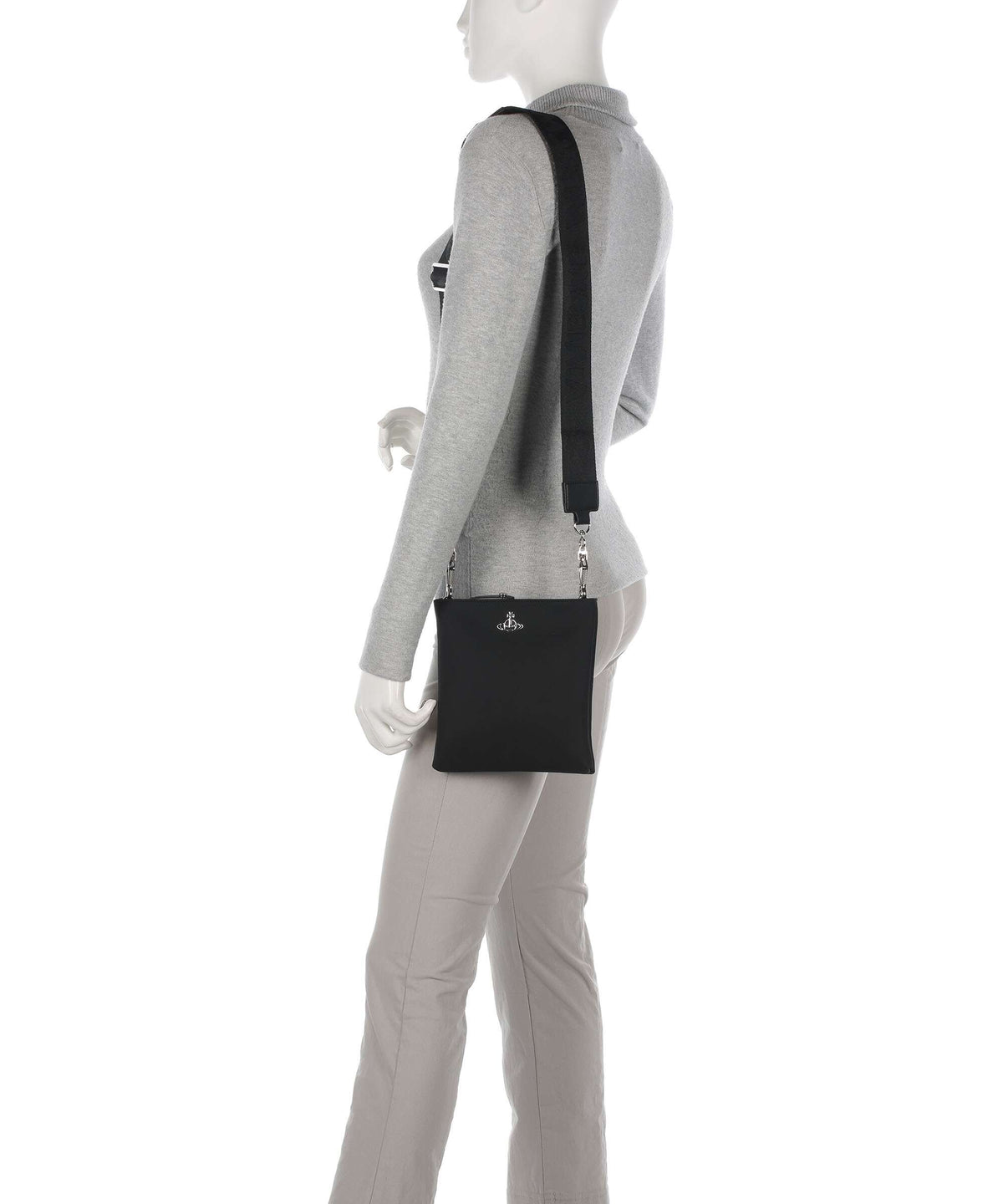 Vivienne Westwood Squire Re-Nylon Crossbody bag black