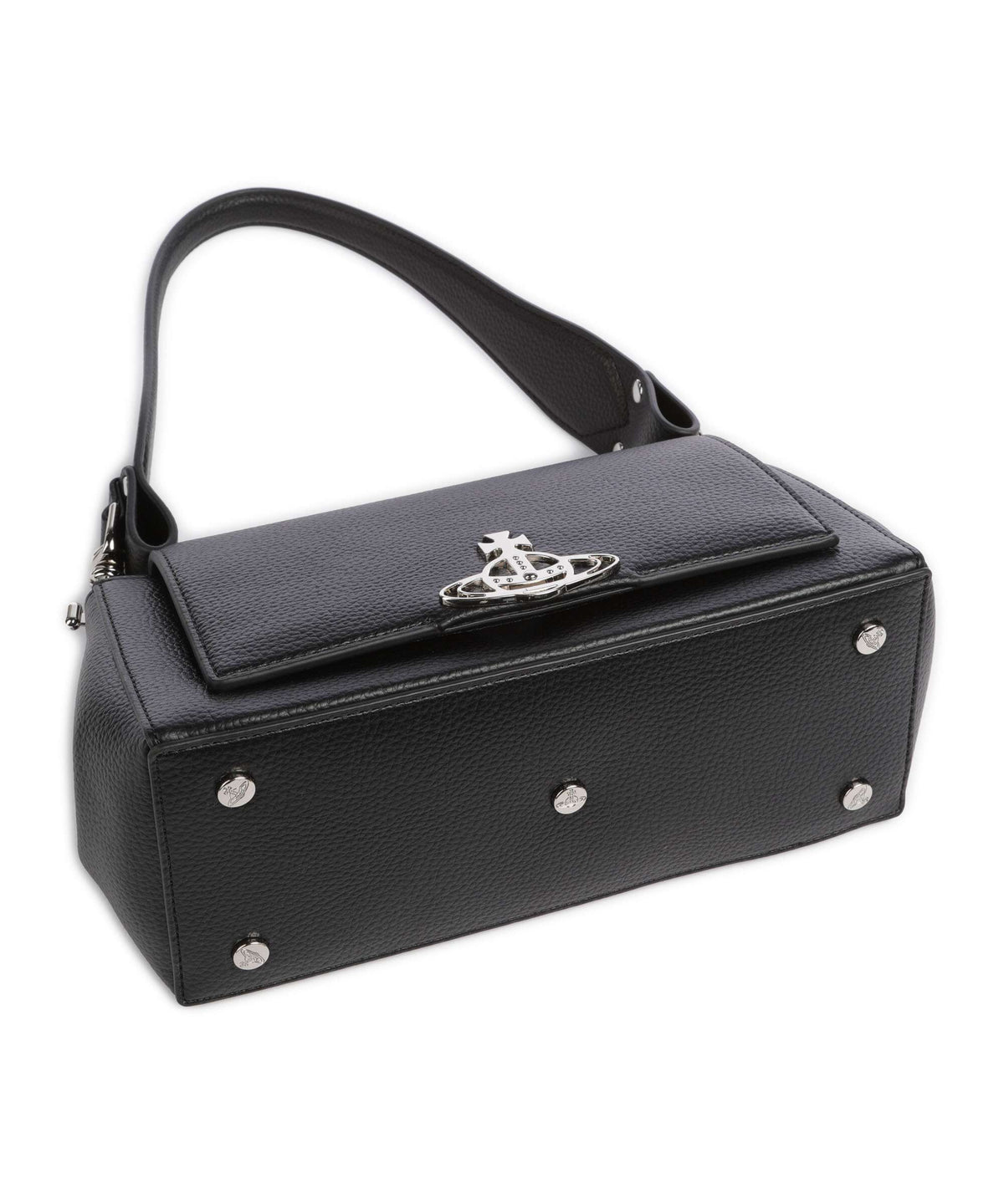 Vivienne Westwood Hazel Re-Vegan Grain Medium Shoulder bag black