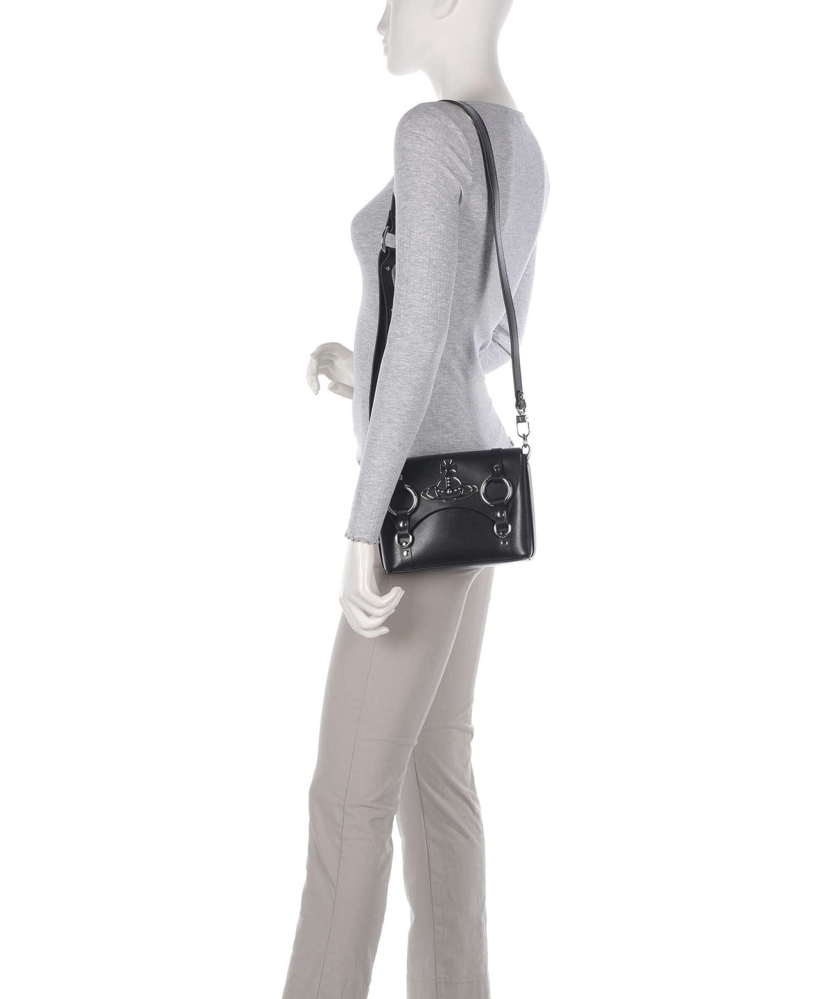 Vivienne Westwood Kim Smooth Crossbody bag black