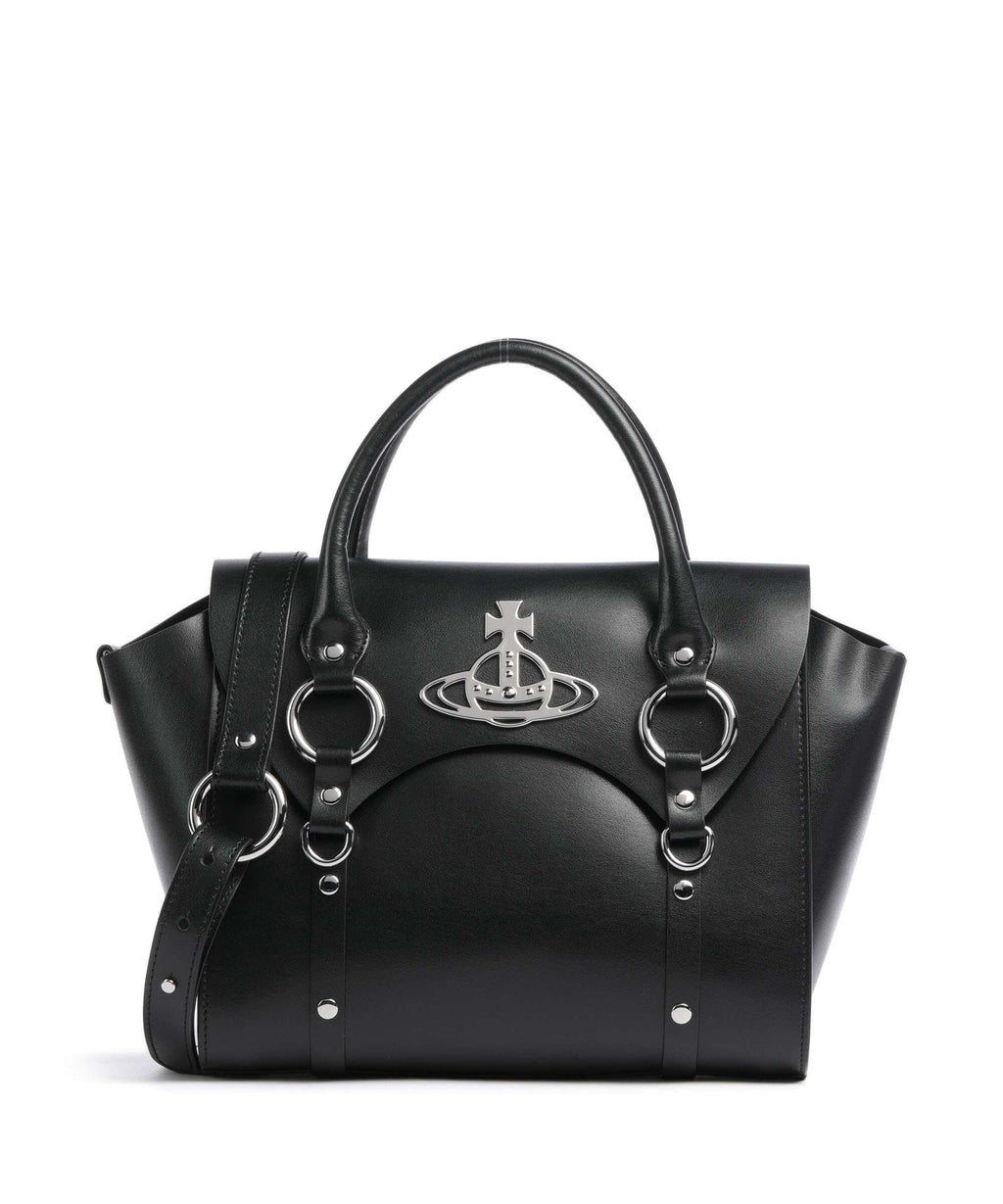 Vivienne Westwood Betty Smooth Medium Handbag black