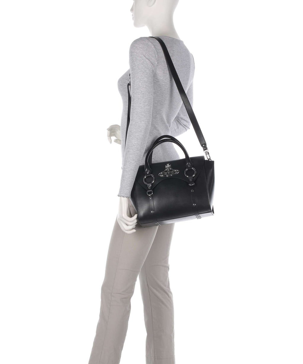Vivienne Westwood Betty Smooth Medium Handbag black