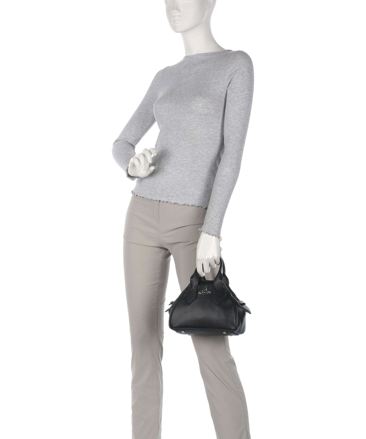 Vivienne Westwood Yasmine Grain Small Handbag black